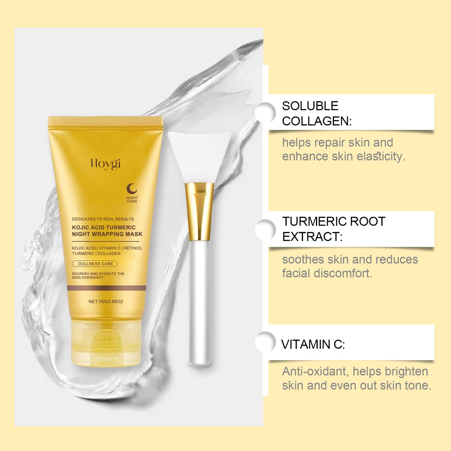 Kojic Acid Turmeric Night Wrapping Mask