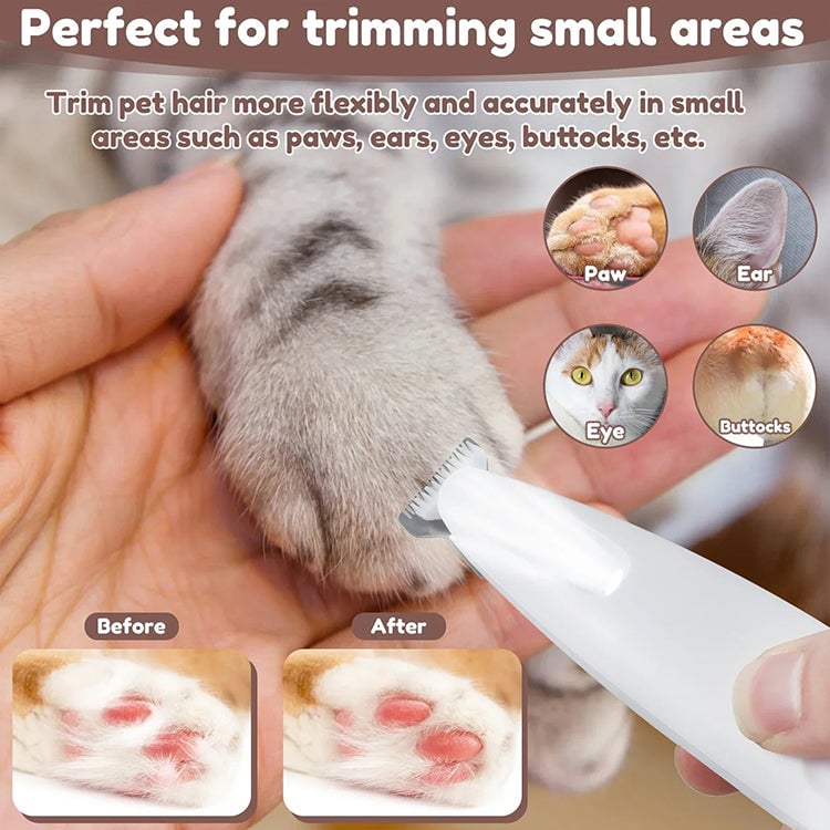 Pet Hair/Fur trimmer for Dogs and Cats (For Sensitive Pets)