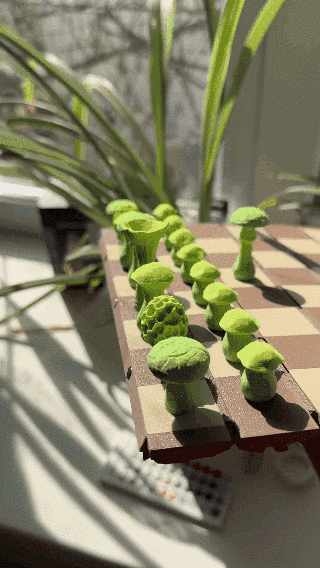 Magnetic Forest Mushrooms Chess