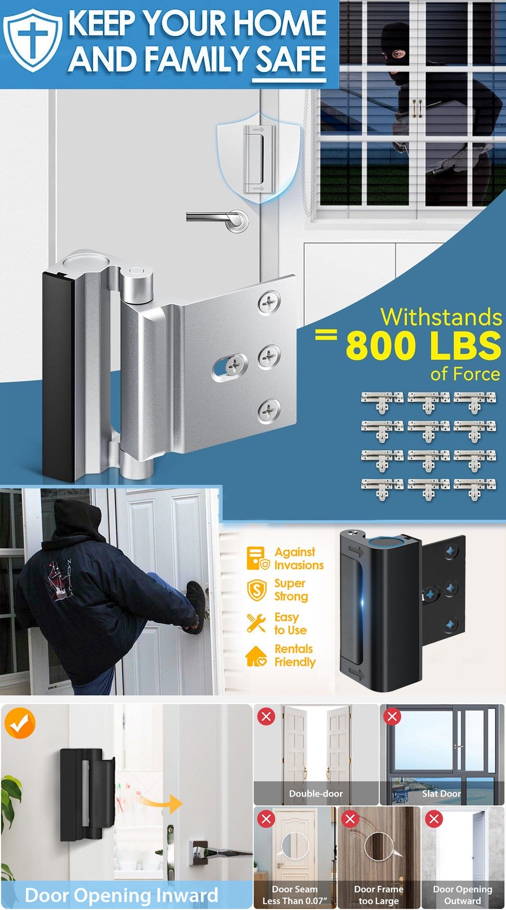 HOT SALES 49% OFF-Home Security Door Lock