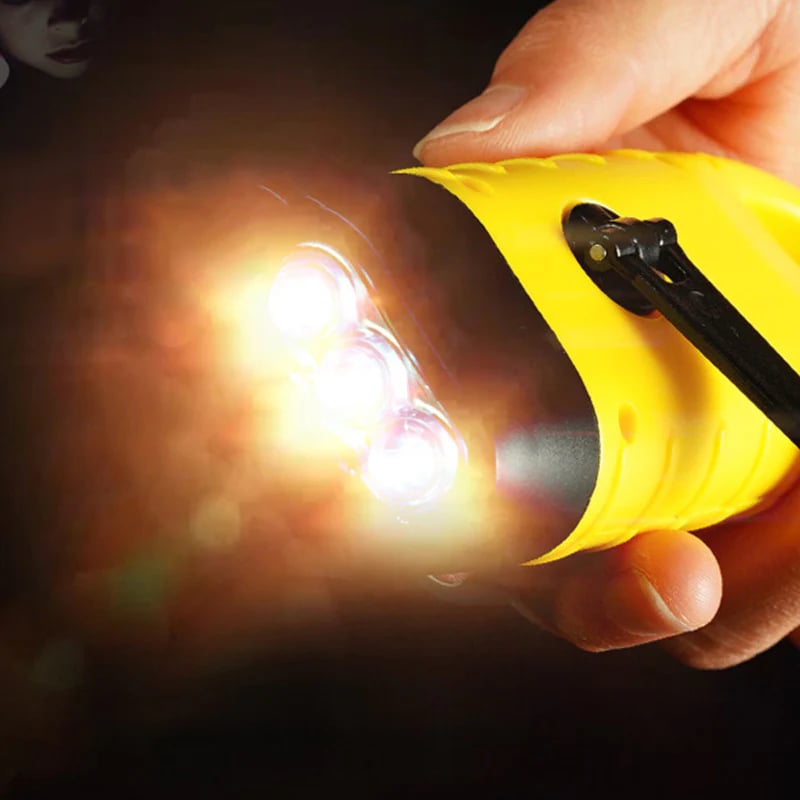 Outdoor essentials🔥 - hand-cranked solar power bank flashlight