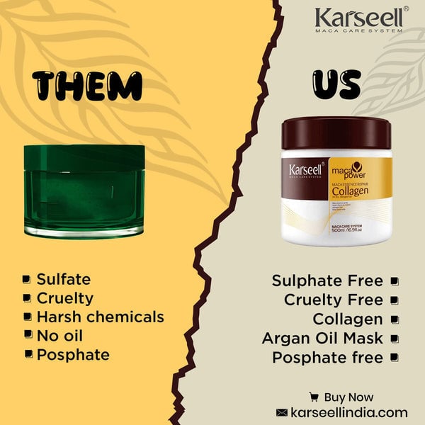 Hot Sale 49% OFF Karseell Maca Power Collagen Hair Mask