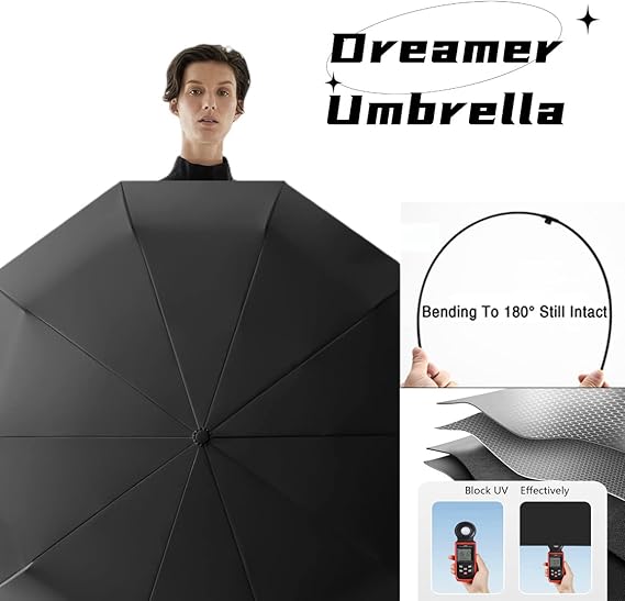 Fully automatic portable folding umbrella