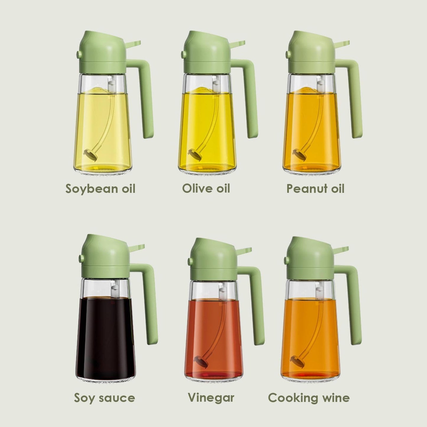 HOT SALE!2 in 1 Glass Oil Sprayer & Dispenser(Buy 2 Get 10% OFF)