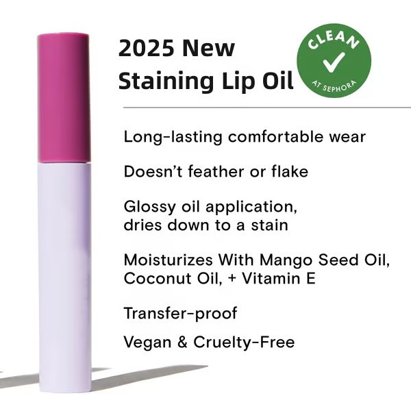 Lips Staining Lip Oil (Non-Sticky | Non-Smudge | 24H Long-Lasting)