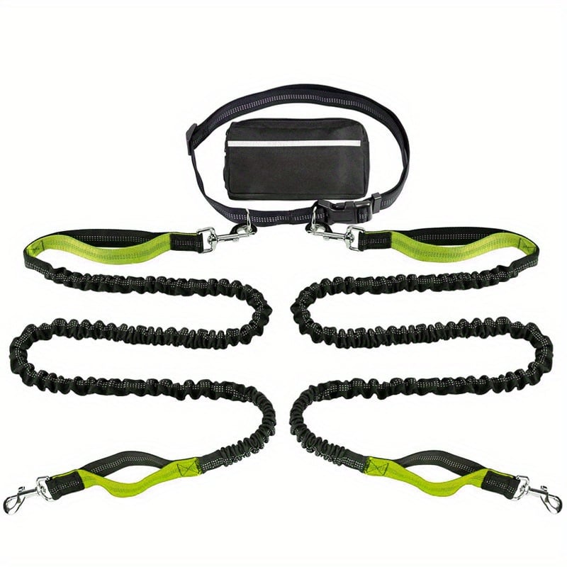 Hands Free Dog Leash with Zipper Pouch