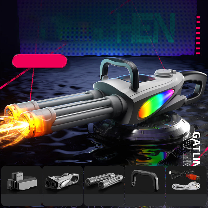 Double Barrel Gatling Electric Water Gun Set