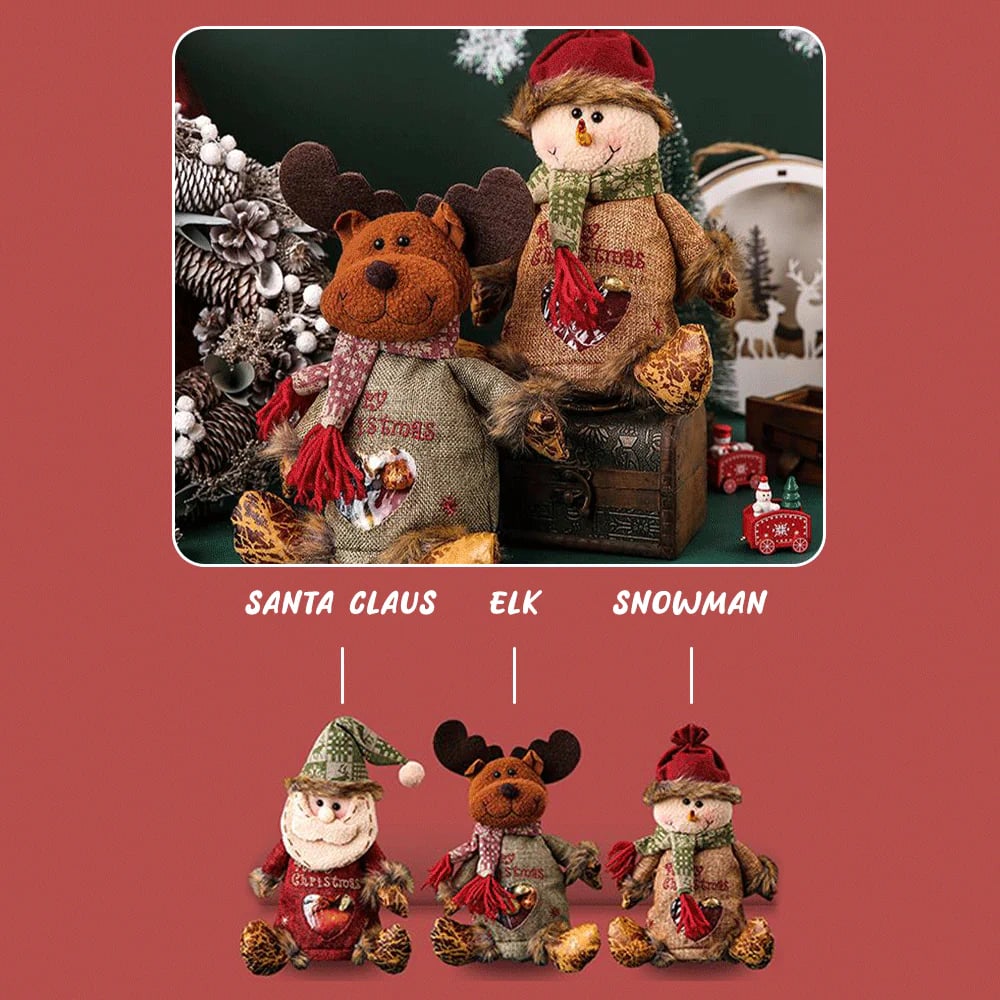 ðChristmas Gift Bags Zipper Design