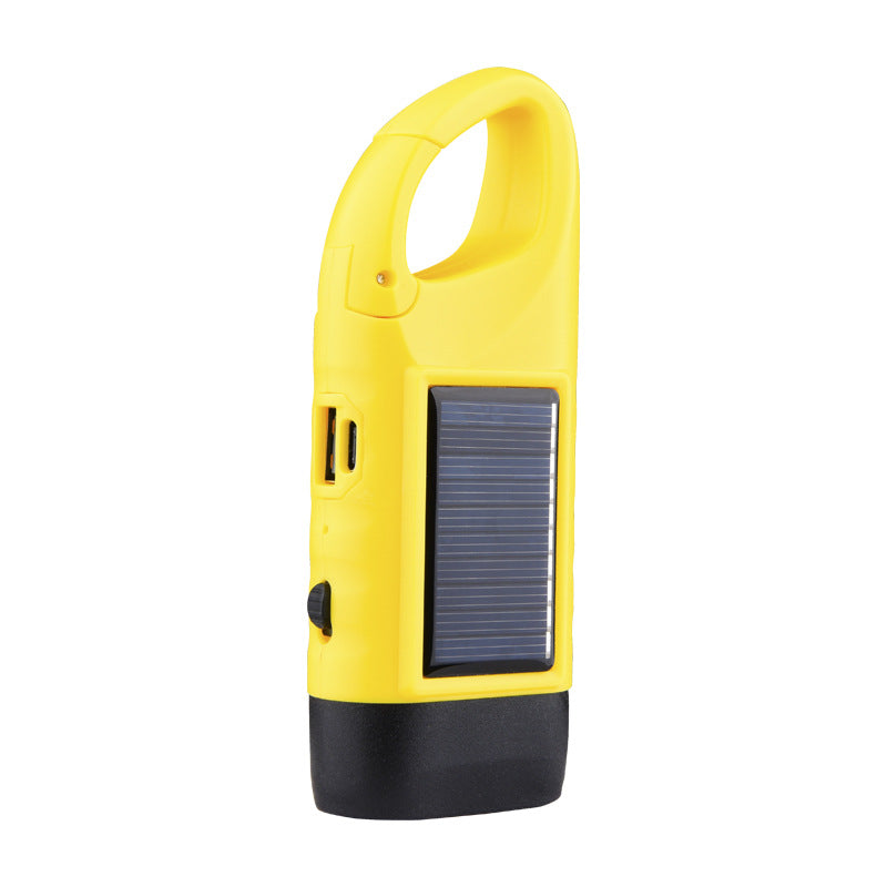 Outdoor essentials🔥 - hand-cranked solar power bank flashlight