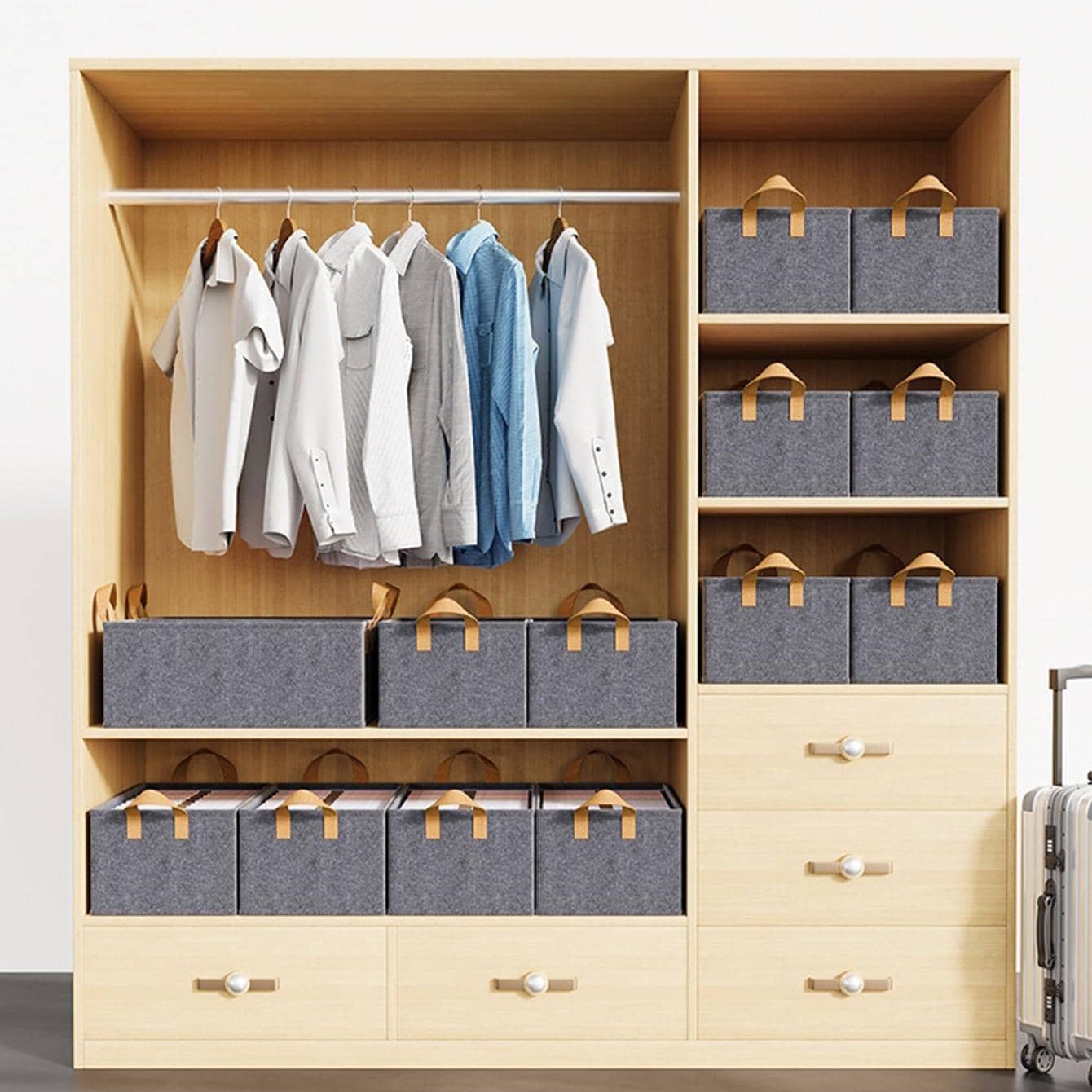 Cation Multi-functional Folding Wardrobe