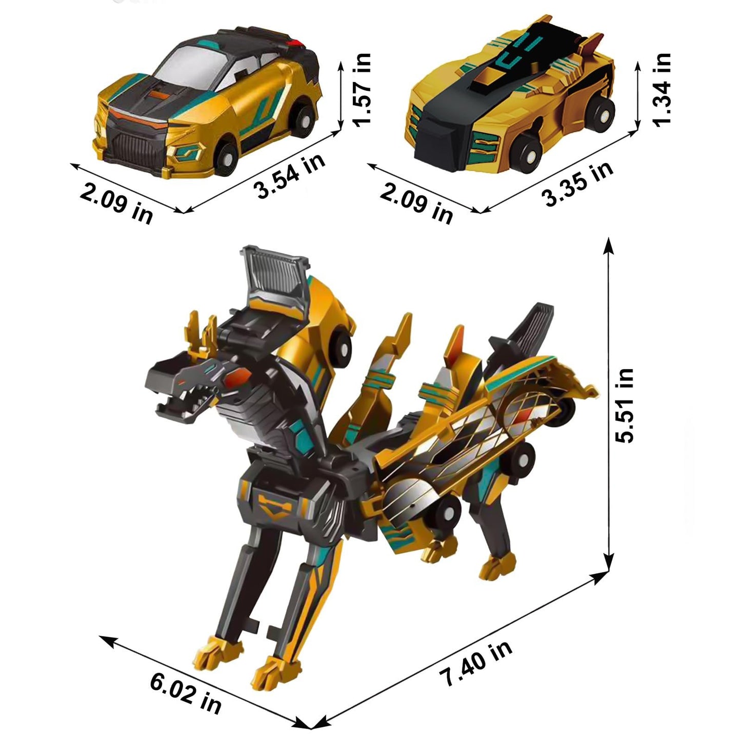 2025 New product ! Collision Transforming Dinosaur Car Toy