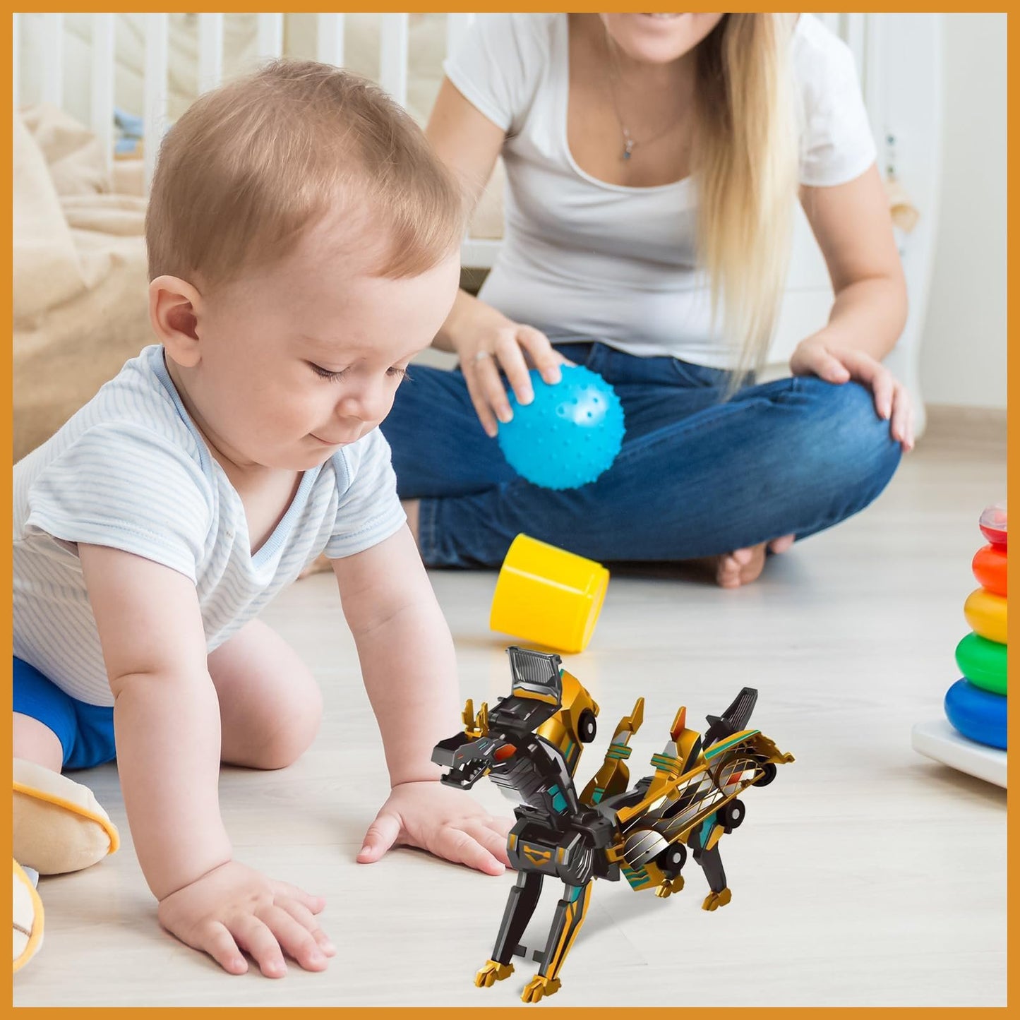 2025 New product ! Collision Transforming Dinosaur Car Toy