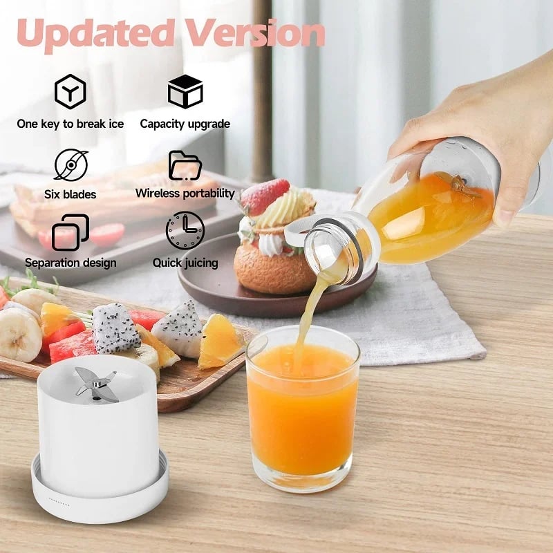 Portable blender for fresh juice