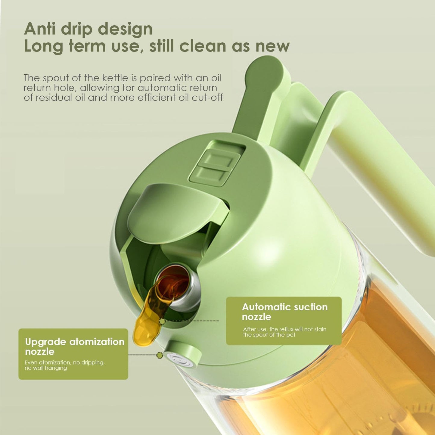 HOT SALE！2 in 1 Glass Oil Sprayer & Dispenser(Buy 2 Get 10% OFF)