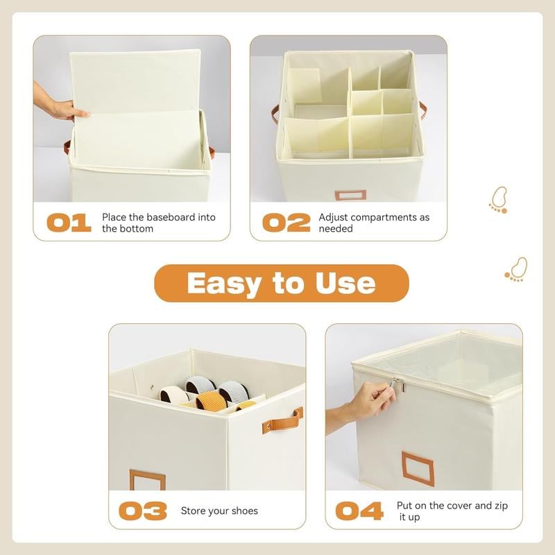 LAST DAY - Fabric Shoe Organizer Storage Box
