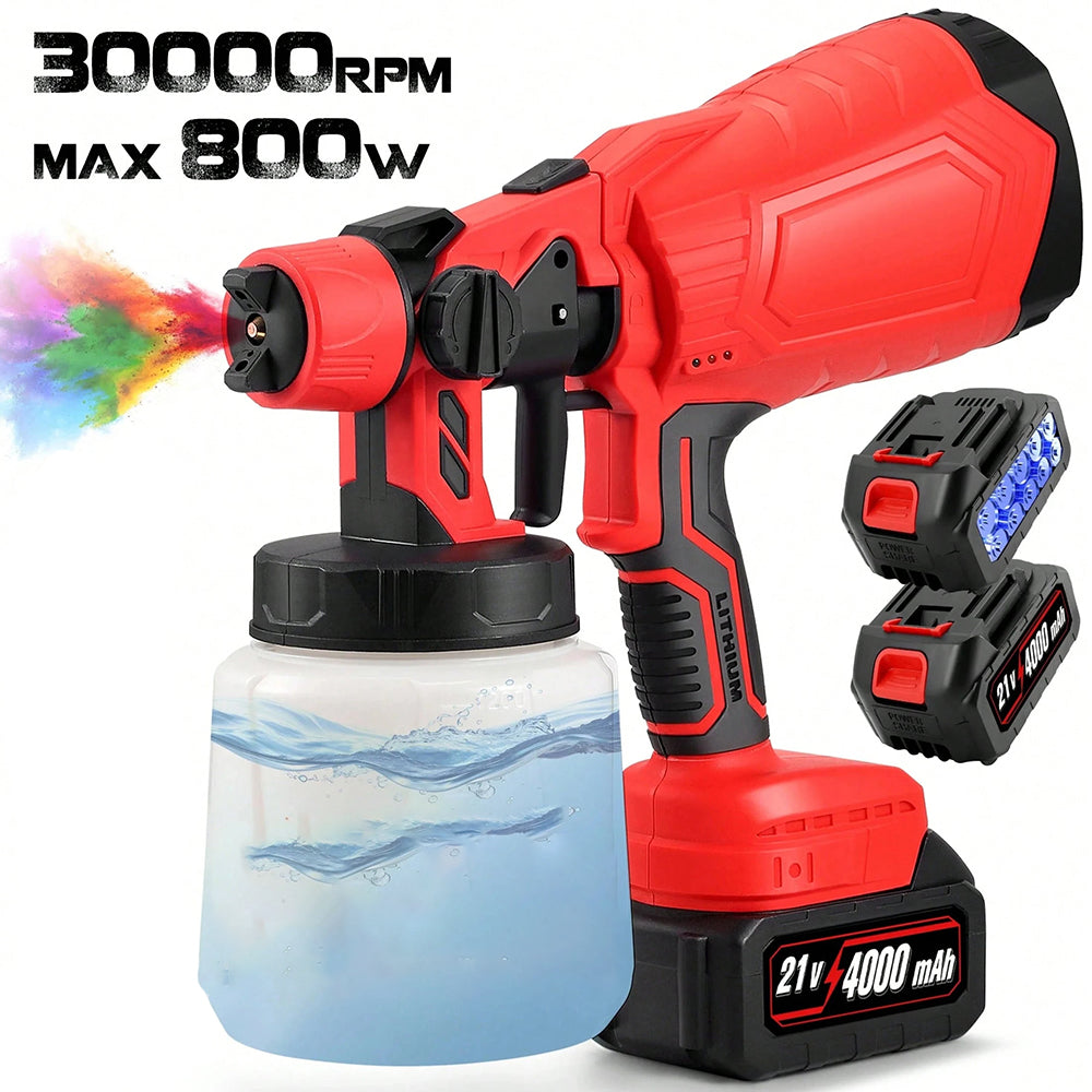 High-pressure Cordless Paint Sprayer with Battery