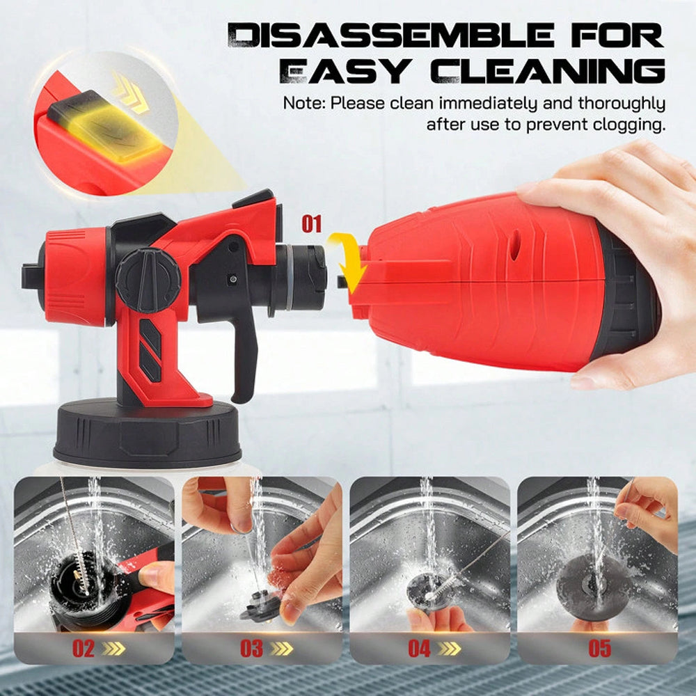 High-pressure Cordless Paint Sprayer with Battery
