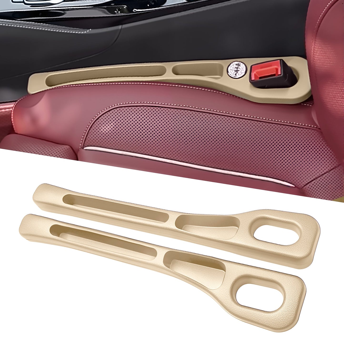 Dual-Slot Car Seat Gap Organizer — No More Lost Items, All Within Reach