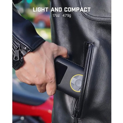 Portable Tire Inflator - Smart ON/OFF Hose Design