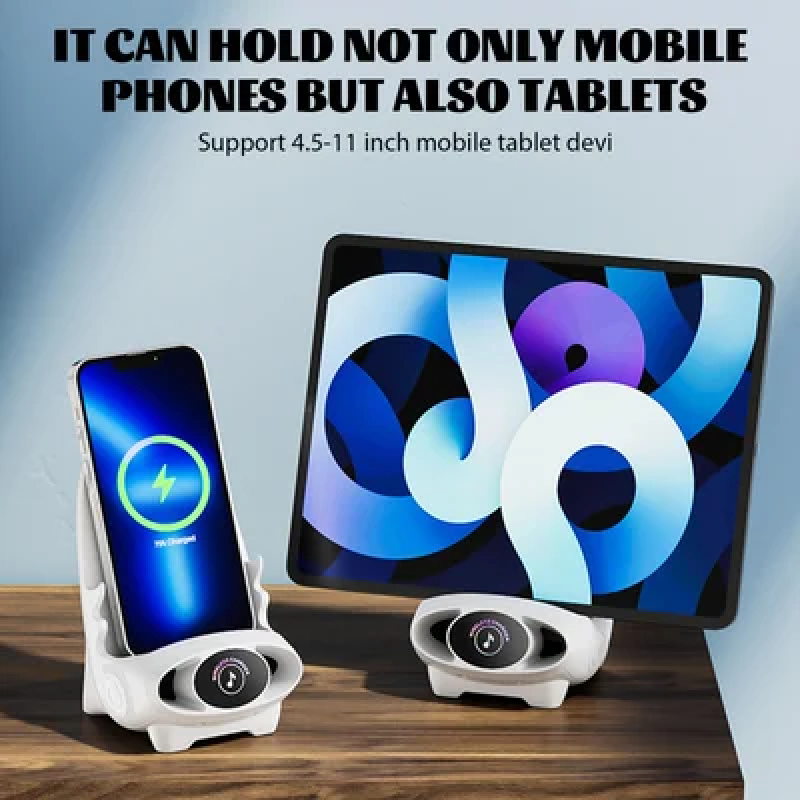 Mini Chair Wireless Fast Charger Multifunctional Phone Holder — Adapts to All Phones