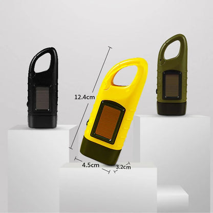 Outdoor essentials🔥 - hand-cranked solar power bank flashlight