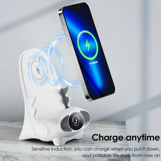 Mini Chair Wireless Fast Charger Multifunctional Phone Holder — Adapts to All Phones