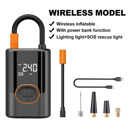 Portable Tire Inflator - Smart ON/OFF Hose Design