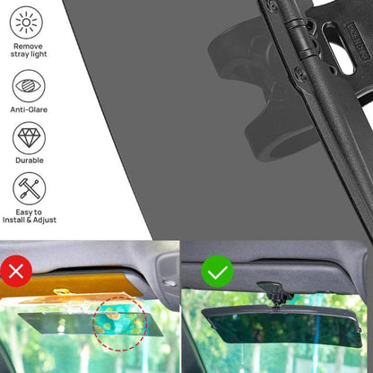 Universal Car Sun Visor With Polarized Glare Protection
