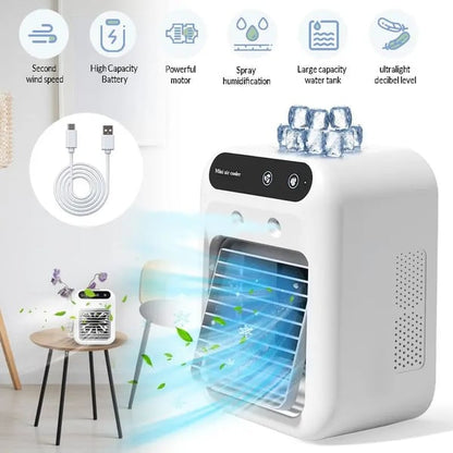 Portable Air Conditioners, 3-In-1 Cooling Fan with 2-Speed Mist Fan