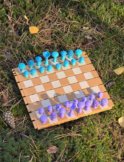 Magnetic Forest Mushrooms Chess