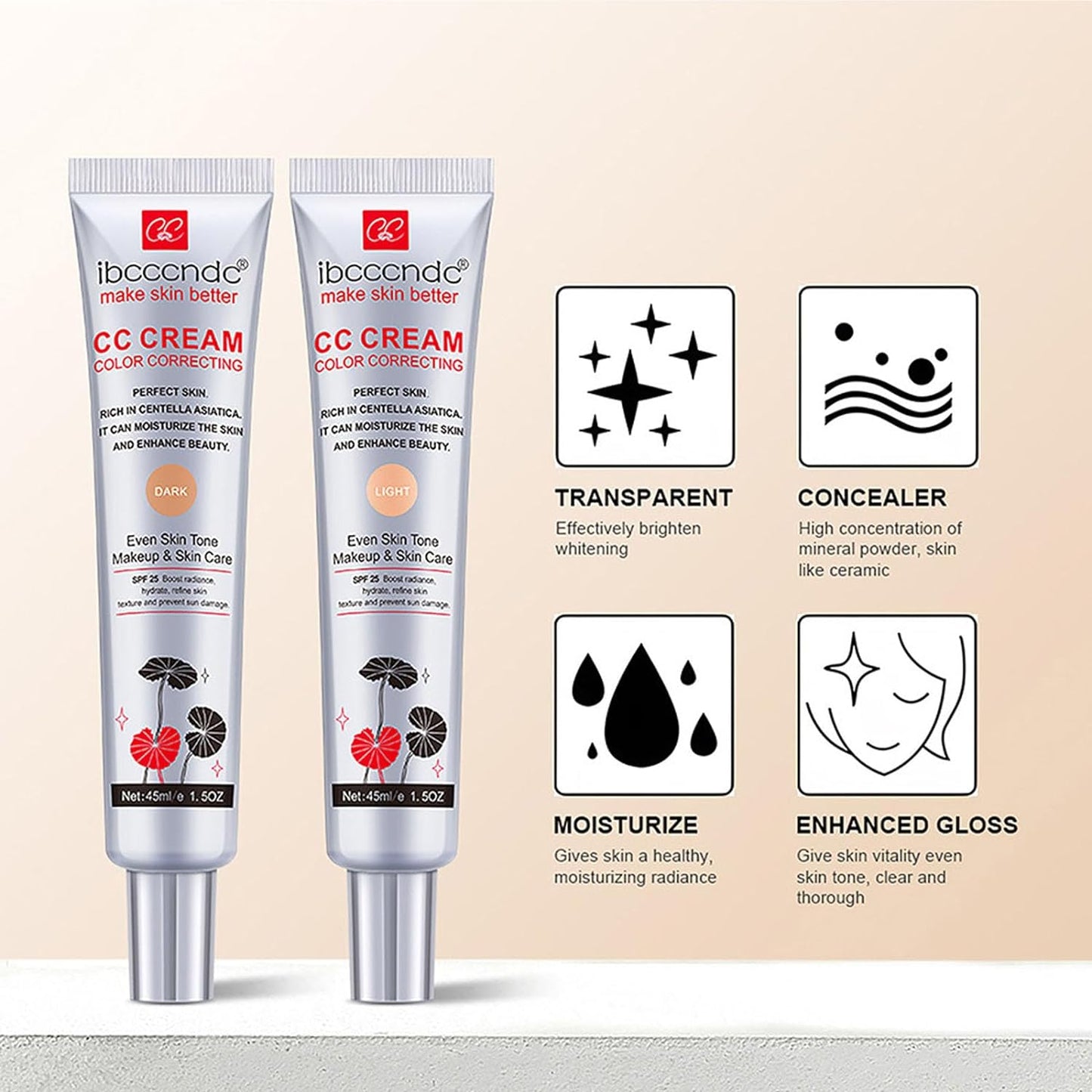 Color Change CC Cream - 2 IN1 Skincare & Makeup