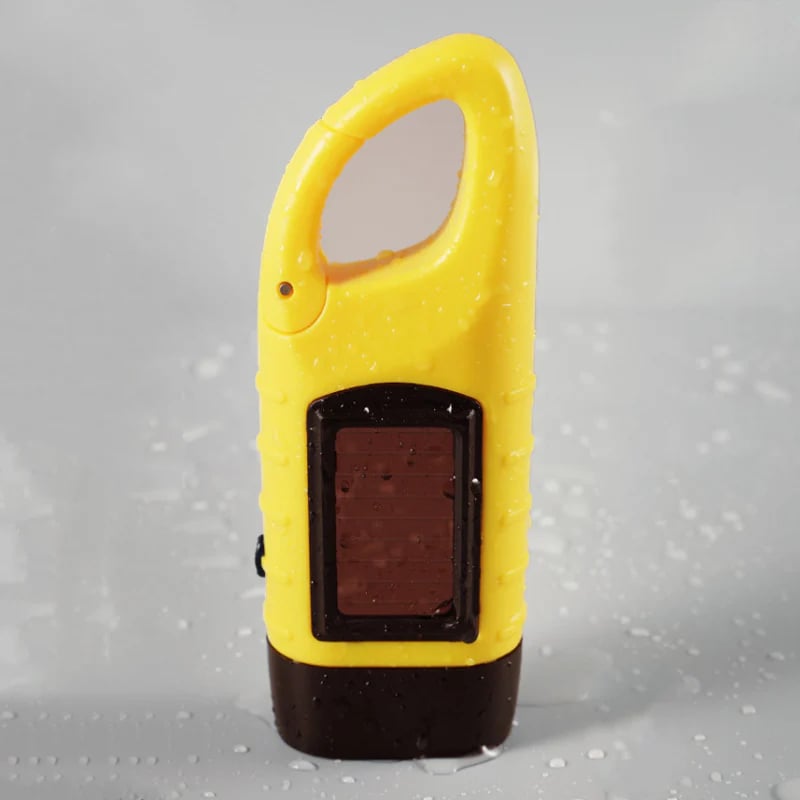 Outdoor essentials🔥 - hand-cranked solar power bank flashlight
