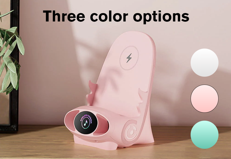Mini Chair Wireless Fast Charger Multifunctional Phone Holder — Adapts to All Phones
