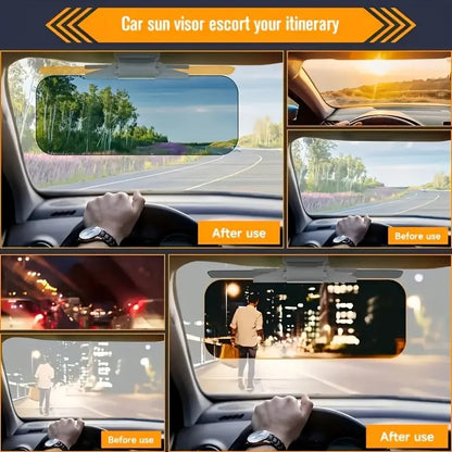 Universal Car Sun Visor With Polarized Glare Protection