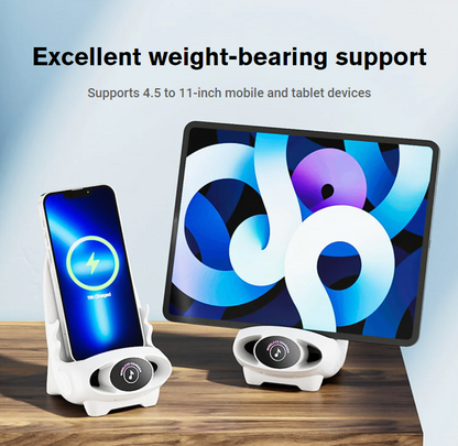 Mini Chair Wireless Fast Charger Multifunctional Phone Holder — Adapts to All Phones
