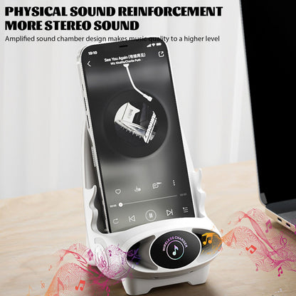 Mini Chair Wireless Fast Charger Multifunctional Phone Holder — Adapts to All Phones