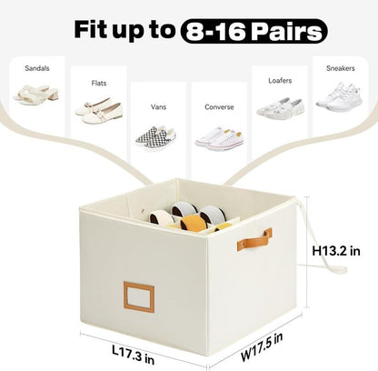 LAST DAY - Fabric Shoe Organizer Storage Box