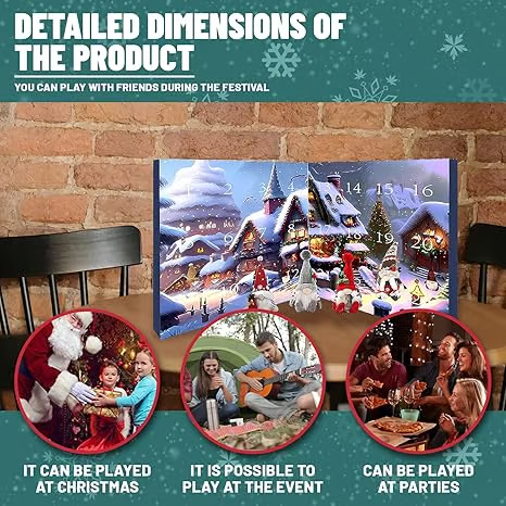 🎅Christmas Halloween Gnome Countdown Calendar 2025