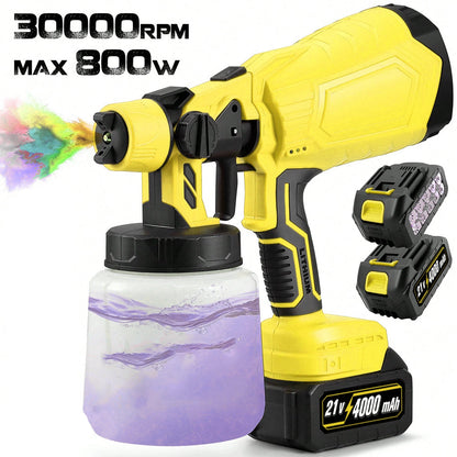 High-pressure Cordless Paint Sprayer with Battery