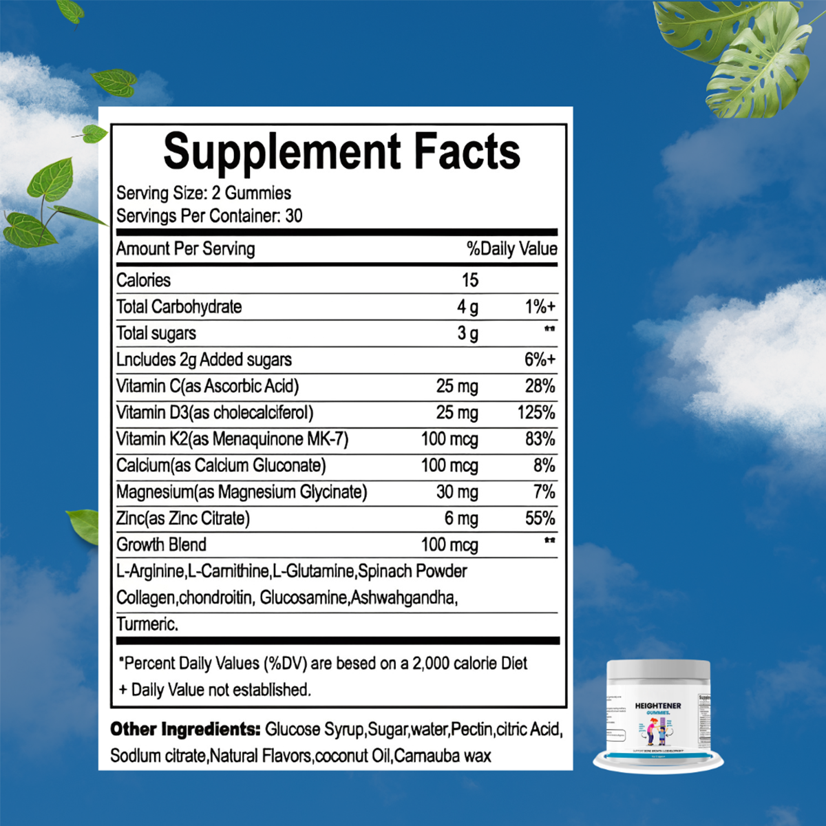 Ateticime Heightener Gummies