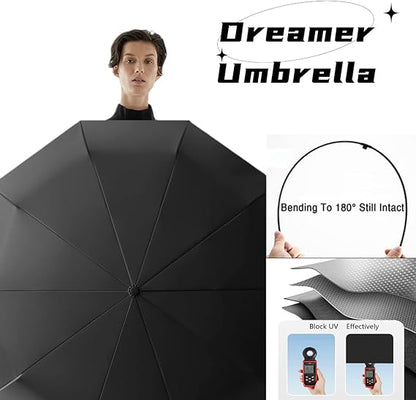 Fully automatic portable folding umbrella