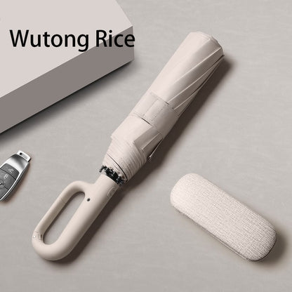 Fully automatic portable folding umbrella