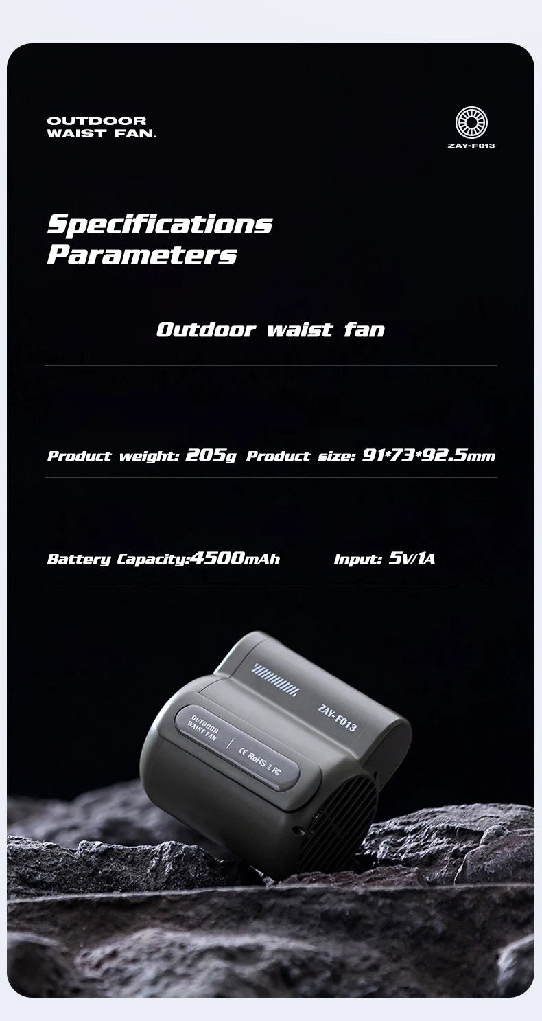 Bladeless Waist Mounted Electric Fan