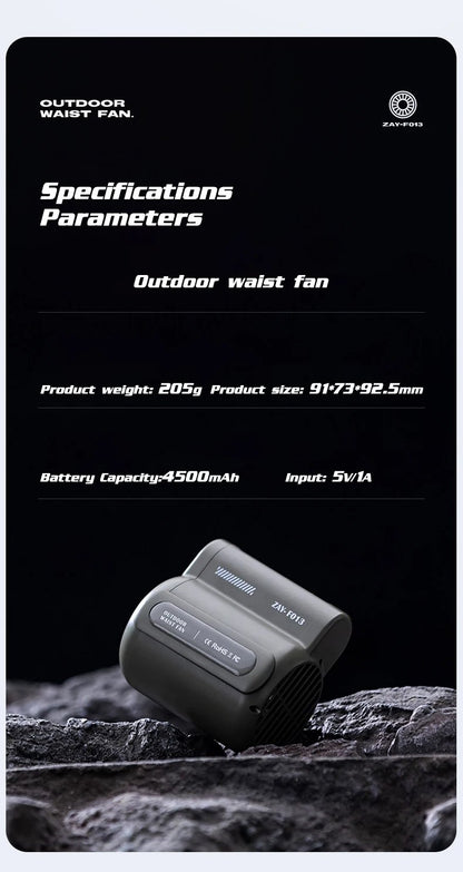 Bladeless Waist Mounted Electric Fan