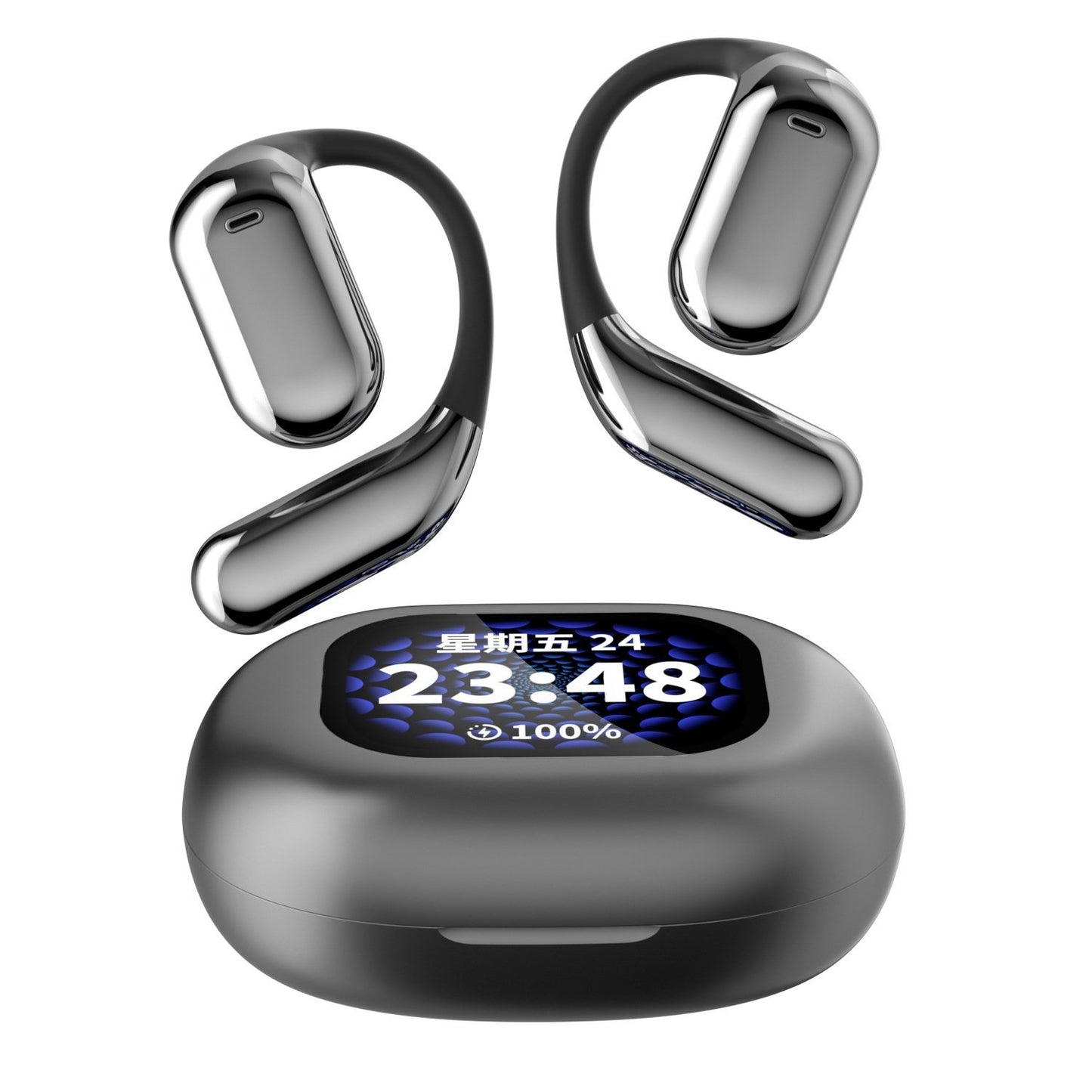 True Powerful Bluetooth 5.4 Open Ear Earbuds, IPX5 Waterproof