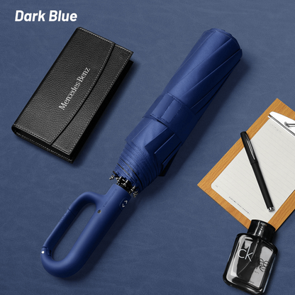 Fully automatic portable folding umbrella