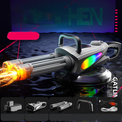 Double Barrel Gatling Electric Water Gun Set