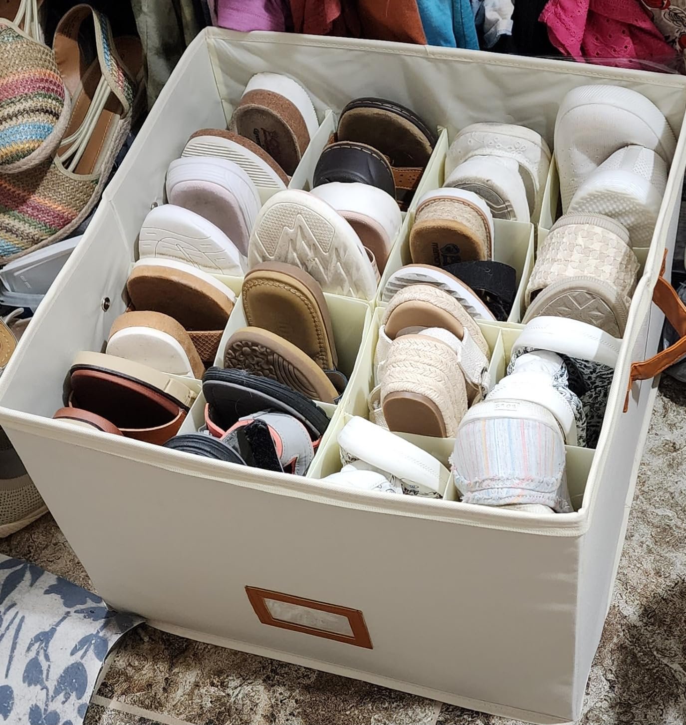 LAST DAY - Fabric Shoe Organizer Storage Box