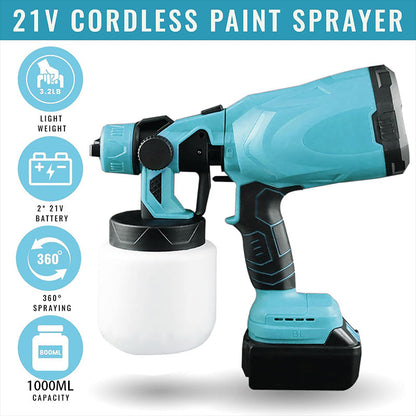 High-pressure Cordless Paint Sprayer with Battery