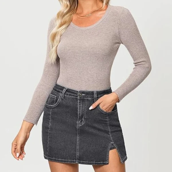 High Waisted Jean Shorts